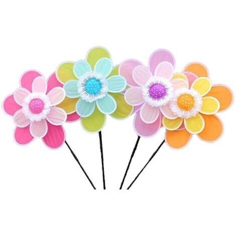 Décoration de jardin : girouette à double couche avec piquet C-- (1/5)
