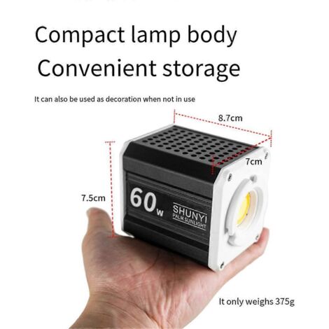 Lampe d'appoint portable bicolore 60 W pour photographie (COB, prise UE) (1/5)