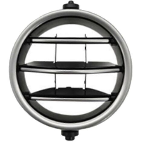 Grille de panneau de climatisation arrière de voiture - Argent-Noir-- (1/5)