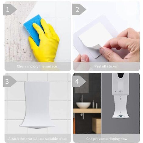 Bac de récupération pour distributeur de savon mural, accessoires pour distributeur --- (1/5)