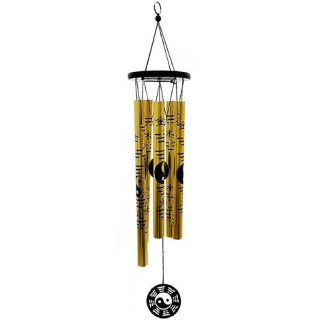 Petit carillon éolien Bagua pendentif rétro en métal porte-bonheur (1/5)