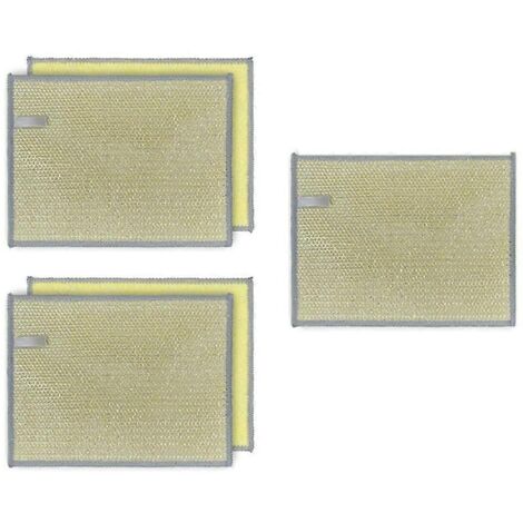 Lot de 5 chiffons à vaisselle multi-usages réutilisables, jaunes-- (1/5)