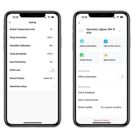 Pour interrupteur intelligent Tuya Zigbee avec capteur de température et d'humidité 16A-- (1/5)
