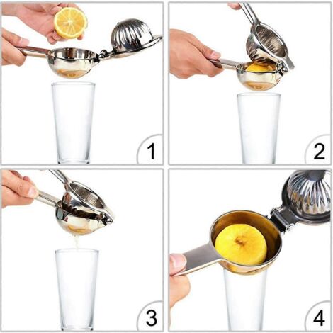 Presse-agrumes manuel en acier inoxydable pour citrons et oranges (1/5)
