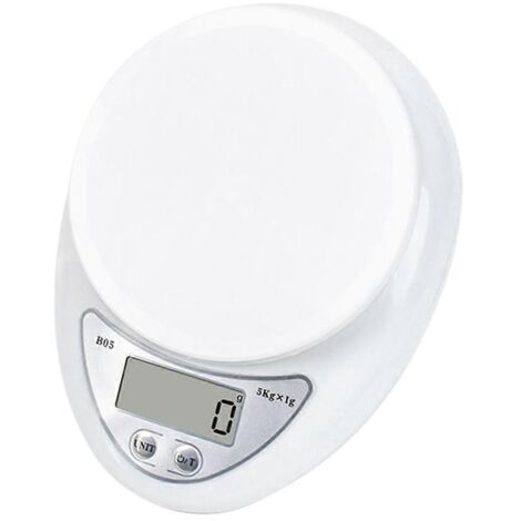 Balance électronique LED 5 kg/1 g pour aliments et café, mesure du poids (1/5)