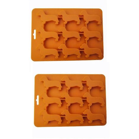 Moule à glaçons en silicone en forme de teckel B-- (1/5)