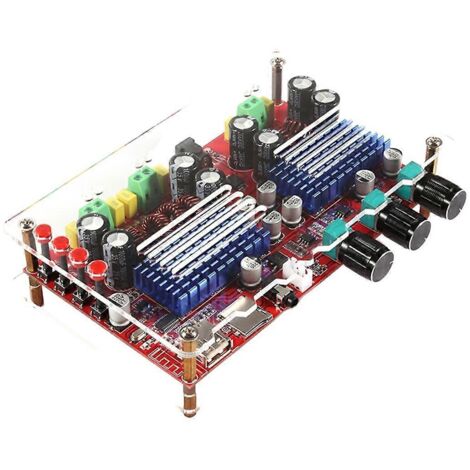 Carte d'amplificateur numérique Bluetooth 2.1 TPA3116D2, carte de décodage de carte TF-- (1/5)