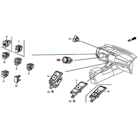 Bouton de démarrage de voiture 35881--A01 pour -V-- (1/5)
