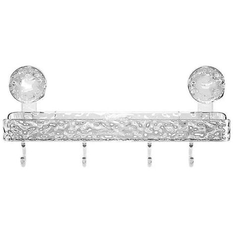 Étagère de rangement légère et luxueuse sans perçage, organisateur de douche à ventouses --- (1/5)