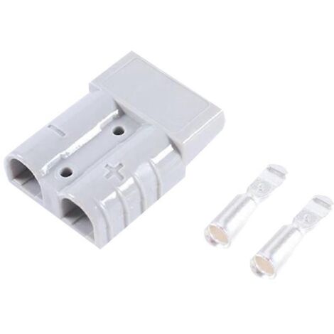 Lot de 10 connecteurs Anderson 50A 600V 6AWG plaqués argent (1/5)