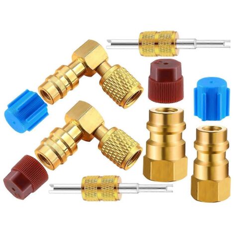 Kit adaptateur de conversion pour raccords CA R12 vers R134A -- (1/5)