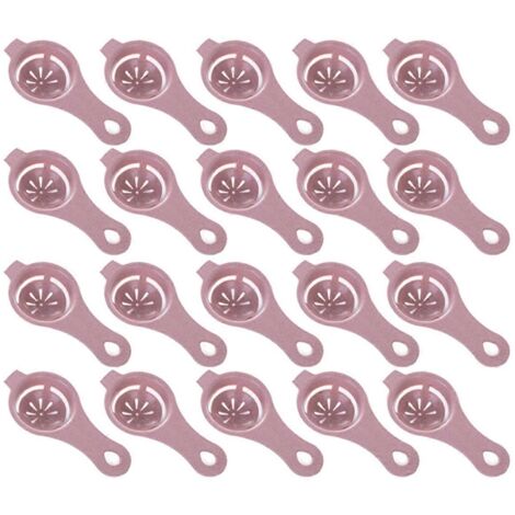 Nouveau séparateur d'œufs secs, filtre à blanc et jaune d'œuf, ustensiles de cuisine rose-- (1/5)