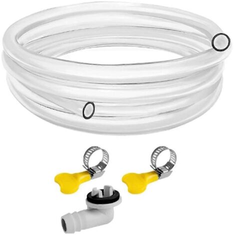 Tuyau d'évacuation de climatiseur de 3 m (10 pi) avec raccord de tuyau d'évacuation de climatiseur de 3/5 po (1/5)
