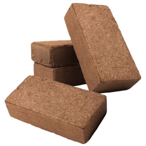 4 briques de fibre de coco biologique pour plantes (1/5)