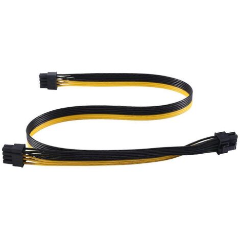 Câble d'alimentation PCI-E 8 broches mâle vers 8 broches mâle pour modules 60 cm + 20 cm (1/5)