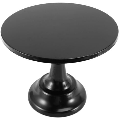 Présentoir à gâteaux rond en fer de 30 cm (12 pouces) - Noir (1/5)