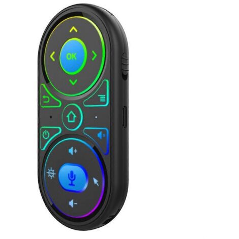 Rétroéclairage intelligent, gyroscope 2,4 GHz, souris aérienne infrarouge, apprentissage et recherche vocale pour Smart TV (1/5)