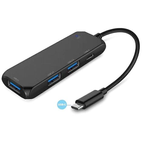 Hub/répartiteur USB Type C pour ordinateur et téléphone, multi-extension, gadget 1xPD + 2x2.0 USB