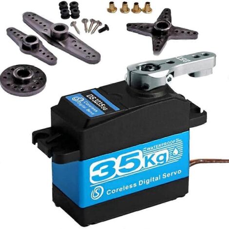 Servomoteur numérique sans noyau à engrenages métalliques pour robotique DIY (270 degrés) (1/5)
