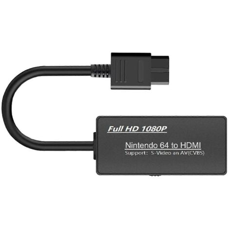 Câble adaptateur convertisseur AV S-Vidéo vers HDMI compatible avec la N64 (1/5)