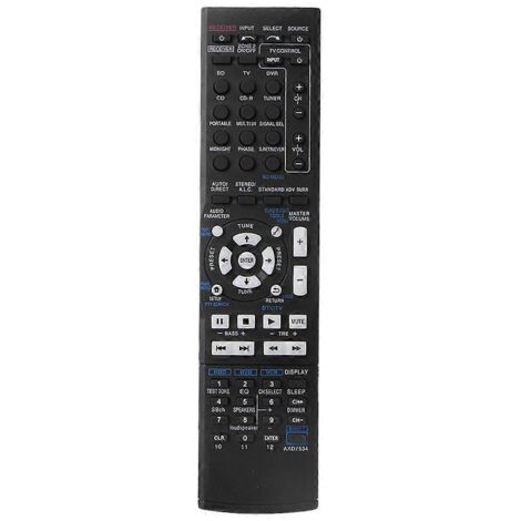 Télécommande universelle de remplacement pour amplificateur audio-vidéo Pioneer, compatible avec les systèmes home cinéma. (1/5)