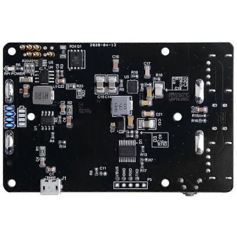 Onduleur RTC, batterie, lampe coulomètre LED pour Raspberry Pi 4B/3B+/3B (1/5)