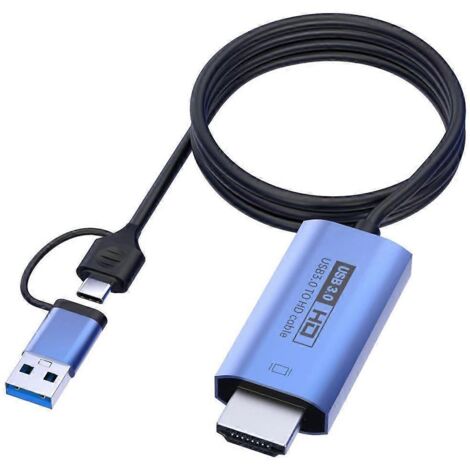 Adaptateur de câble convertisseur portable USB 3.0 Type-C vers HDMI (1/5)
