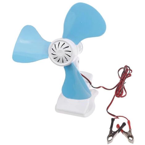 Ventilateur portable de voiture de 3 m (10 pi) à pince, 15 W, 12 V, pour véhicules et camping (1/5)