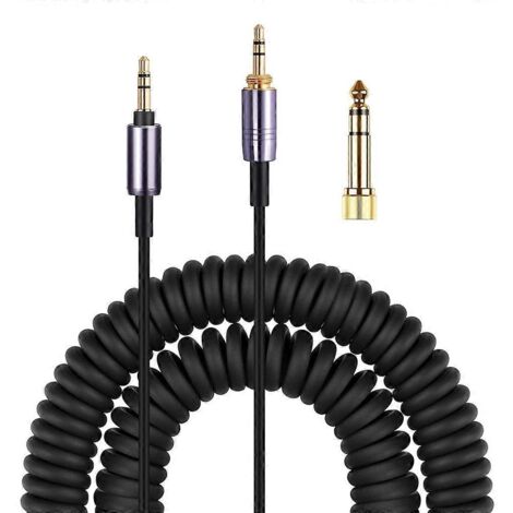 Câble audio spiralé non étiré de 150 cm pour WH-1000XM3 XM2 XM4 (1/5)