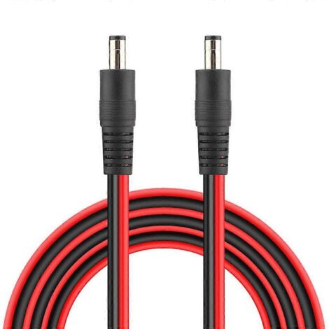 Rallonge mâle-mâle 5,5 x 2,1 mm, câble adaptateur secteur pour bande LED (1/5)