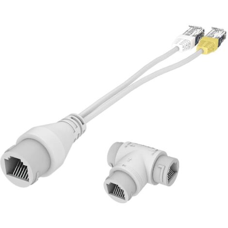 Répartiteur PoE 2 en 1, connecteur de câblage réseau, connecteur RJ45 à trois voies, caméra (1/5)