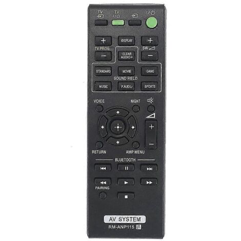 Télécommande de remplacement RM-ANP115 compatible avec les barres de son Sony HT-CT370, HT-CT770 et SA-CT370 (1/5)