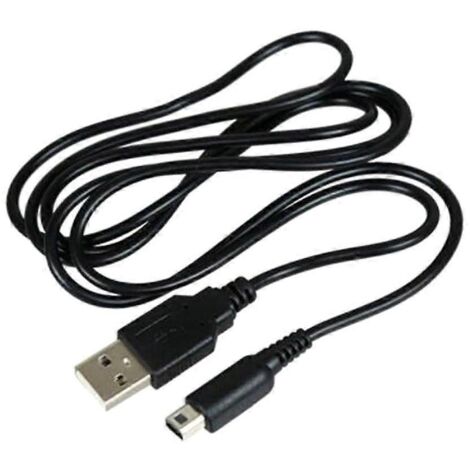 Câble de charge USB de 1,2 m (3,93 pi) pour la synchronisation de données USB haute vitesse, compatible avec les consoles NDSi-LL, NDS-3DS et 3DSXL. (1/5)