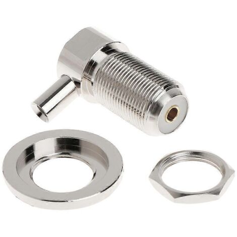 Connecteur RF femelle UHF SO239 à angle droit pour câble coaxial RG58 RG142 LMR195 (1/5)