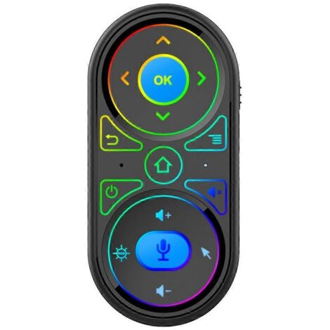 Rétroéclairage intelligent, gyroscope 2,4 GHz, souris aérienne infrarouge, apprentissage et recherche vocale pour Smart TV (1/5)