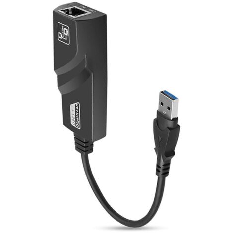 Adaptateur Ethernet USB 3.0 vers RJ45 pour ordinateur (10/100/1000 Mbps). (1/5)