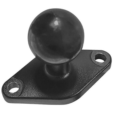 Support sphérique en forme de diamant de 1 pouce pour tablettes et téléphones portables, avec revêtement en caoutchouc. (1/5)