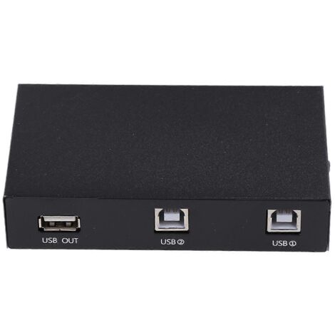 Commutateur d'impression USB 2 en 1, répartiteur 2 ports USB 2.0, boîtier de commutation. (1/5)