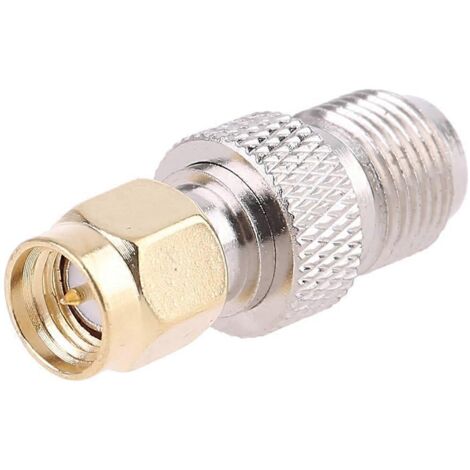 Adaptateur/convertisseur de connecteur coaxial RF droit SMA femelle vers F femelle (1/5)