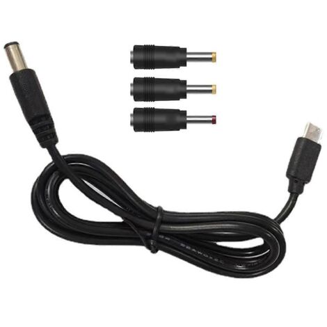 Câble d'alimentation USB-C PD vers 12 V (prises 2,5/3,5/4/5,5 mm) pour routeur/enregistreur vidéo numérique Dot 3/4 (1/5)