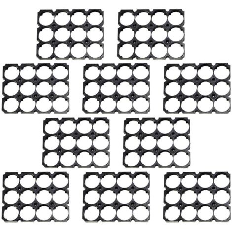 Lot de 10 supports de fixation anti-vibrations pour cellules de batterie 21700. (1/5)
