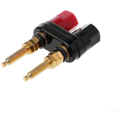 Connecteur banane plaqué or pour amplificateur de haut-parleur, borne de liaison étendue (1/5)