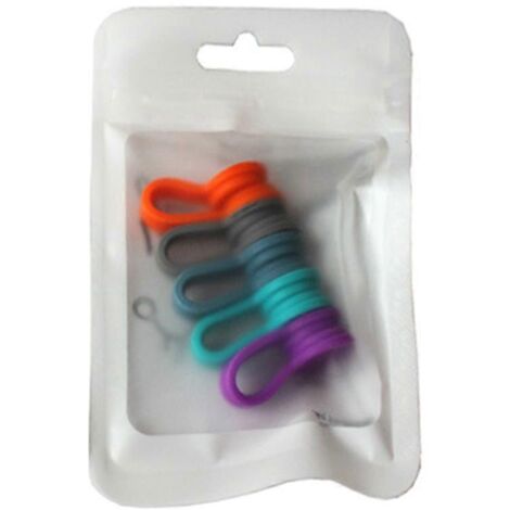 Organisateur de câbles en silicone, clip de rangement magnétique pour câbles d'écouteurs (1/5)