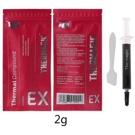 Pâte thermique conductrice pour dissipateur thermique de processeur, carte graphique et chipset pour ordinateur portable, refroidissement (1/5)