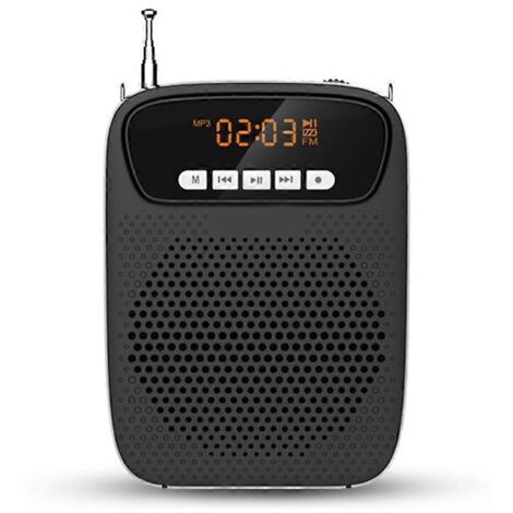 Amplificateur vocal, microphone et casque d'écoute MP3 15 W, portable et sans fil (1/5)