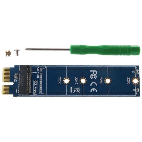 Adaptateur NVMe pour SSD M.2 PCIe x1, convertisseur de disque dur, lecteur de support SSD (1/5)