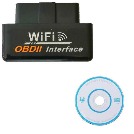 Outil de diagnostic automobile ELM 327 V1.5 OBDII, lecteur de codes, scanner Wi-Fi universel 12 V (1/5)
