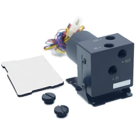 Pompe à eau pour refroidissement liquide d'ordinateur 12 V, double entrée/sortie, débit réglable, hauteur de refoulement de 5 mètres, débit de 600 L/min (PU-MP-M8W) (1/5)