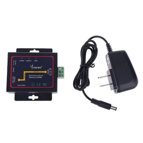 Module convertisseur Ethernet LAN RJ45 vers RS485 avec page Web intégrée et adaptateur de prise américaine TXB021 (1/5)
