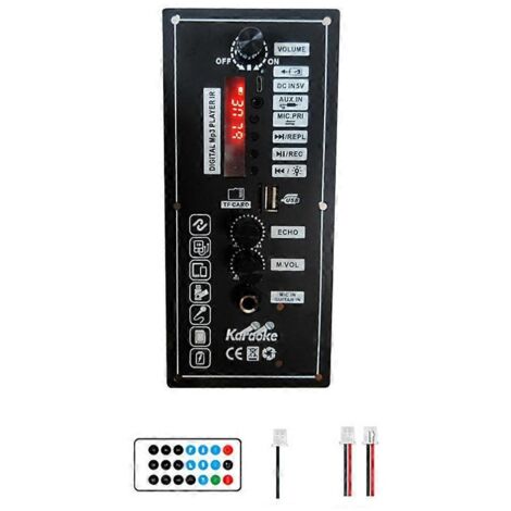 Carte d'amplificateur audio 3,7 V compatible avec lecteur MP3 USB et affichage sur carte TF (1/5)
